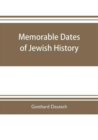 Memorable dates of Jewish history