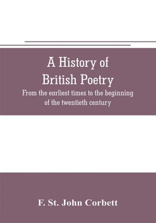 A history of British poetry