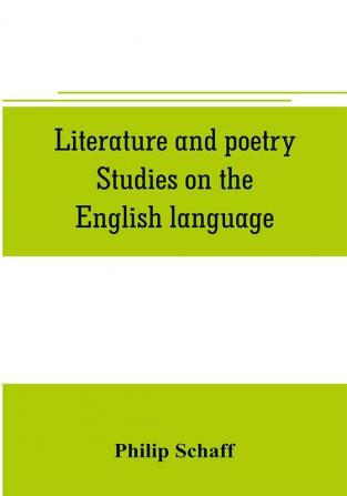 Literature and poetry. Studies on the English language; the poetry of the Bible; the Dies irae; the Stabat Mater; the hymns of St. Bernard; theuniversity ancient and modern; Dante Alighieri; the Divina commedia