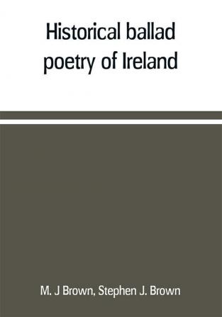 Historical ballad poetry of Ireland