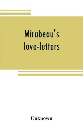 Mirabeau's love-letters