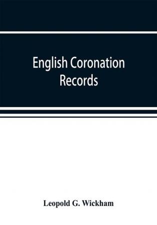 English coronation records