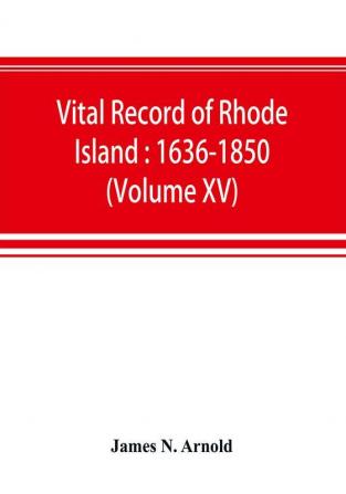 Vital record of Rhode Island