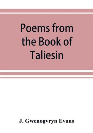 Poems from the Book of Taliesin