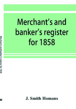 Merchant's and banker's register for 1858