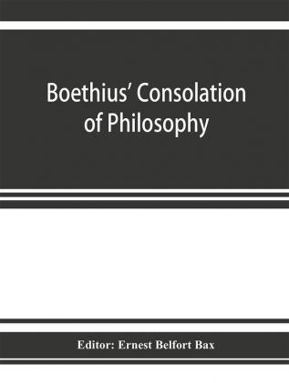 Boethius' Consolation of philosophy