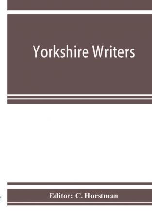 Yorkshire writers