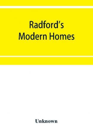 Radford's modern homes