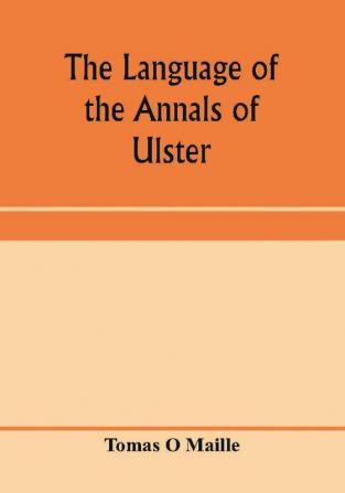 The language of the Annals of Ulster