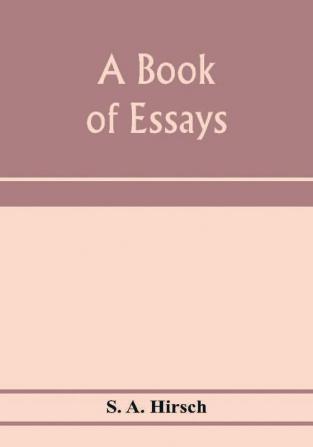 A book of essays