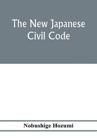 The new Japanese civil code