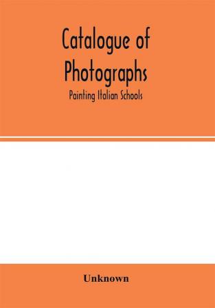 Catalogue of photographs