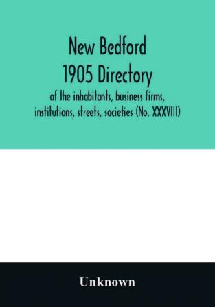 New Bedford 1905 directory