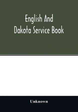 English and Dakota service book