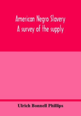 American Negro slavery