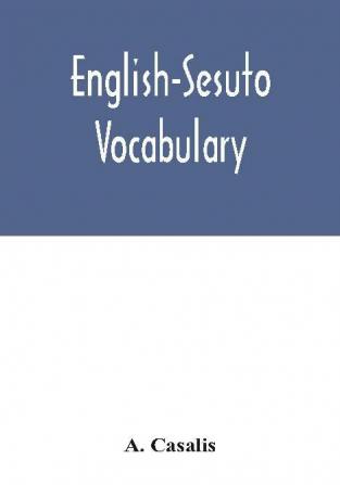 English-Sesuto vocabulary