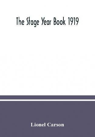 The Stage year book 1919