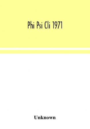 Phi Psi Cli 1971