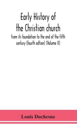 Early history of the Christian church