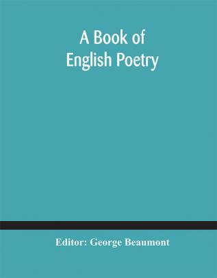 A Book of English Poetry