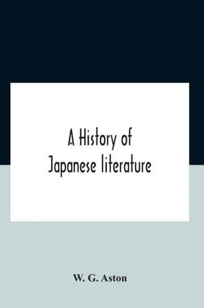 A History Of Japanese Literature