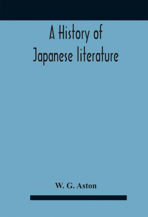 A History Of Japanese Literature