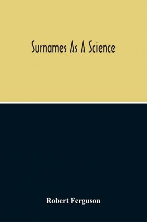 Surnames As A Science