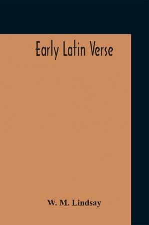 Early Latin Verse