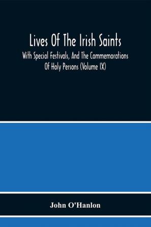 Lives Of The Irish Saints