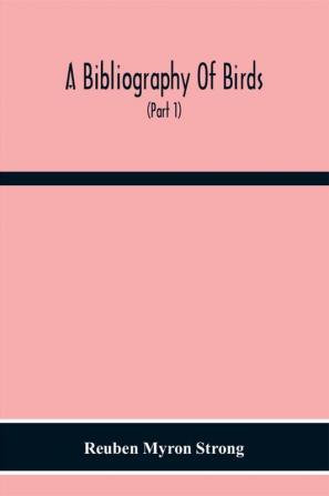 A Bibliography Of Birds