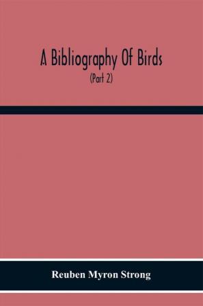 A Bibliography Of Birds