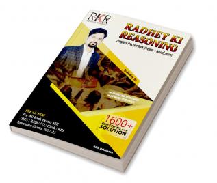 Radhey ki Reasoning Complete Practice books (Pre+Main) 2022-23 1600 Questions with Solutions