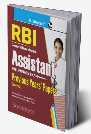 RBI : Assistant (Preliminary Exam) Previous Years' Papers (Solved)