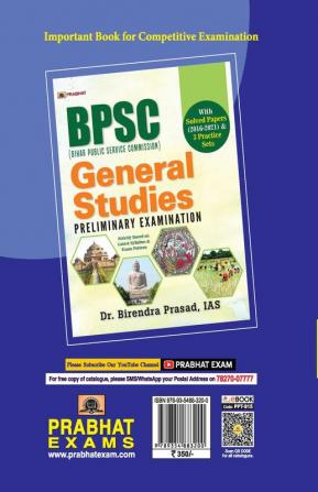 BSSC Bihar Staff Selection Commission BSSC-CGL 3rd Graduate Level Combined Competitive Preliminary Exam - 2022 20 Practice Sets