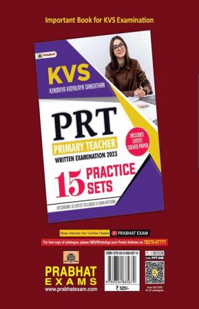 KVS Kendriya Vidyalaya Sangathan PRT : Primary Teacher Written Examination 2023 (Complete Syllabus) Guidebook