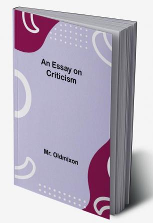 An Essay on Criticism