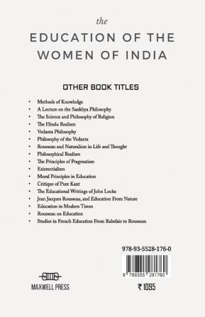 the EDUCATION OF THE WOMEN OF INDIA