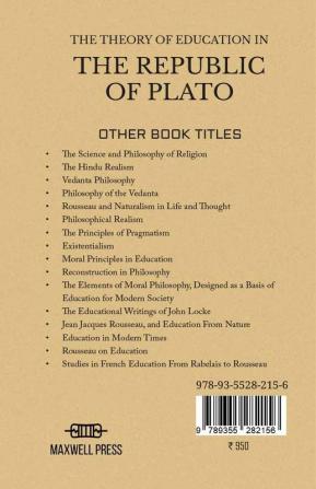 THE THEORY OF EDUCATION IN THE REPUBLIC OF PLATO