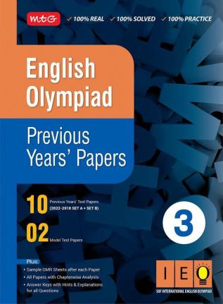 Class 3 English Olympiad Previous 5 Years Papers