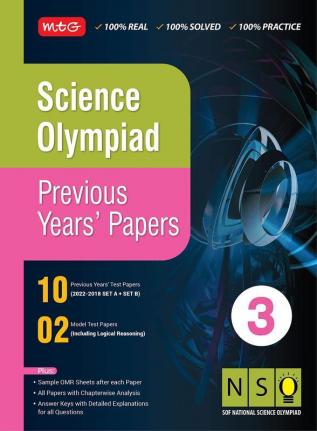 Class 3 Science Olympiad Previous 5 Years Papers