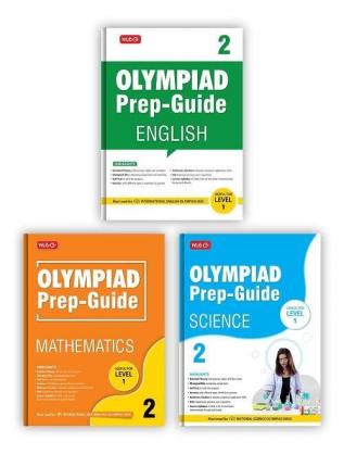 MTG Olympiad Prep-Guide Class 2 - Achievers Section with IMO-NSO-IEO Chapterwise Previous Year Question Paper For SOF 2023-24 Exam Set of 3 Books (Mathematics Science English)