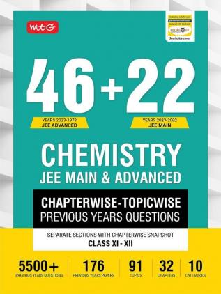 46 + 22 Years Chapterwise Topicwise Solutions Chem for JEE (Adv + Main)