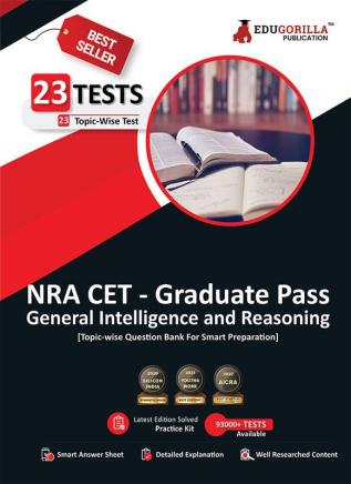 NRA CET Exam for Graduation Pass General Intelligence and Reasoning (English Edition) | National Recruitment Agency Common Eligibility Test | 23 Topic-wise Solved Tests