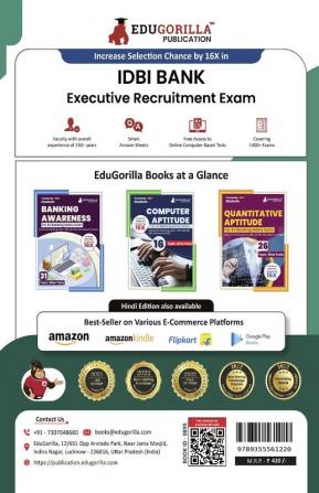 IDBI Executive Book 2023 (English Edition) - 8 Full Length Mock Tests 6 Sectional Tests and 3 Previous Year Papers (2000 Solved Questions) with Free Access to Online Tests