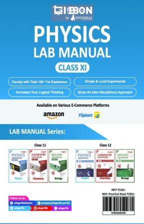 Physics Lab Manual Class XI | According to the latest CBSE syllabus and other State Boards following the CBSE curriculum