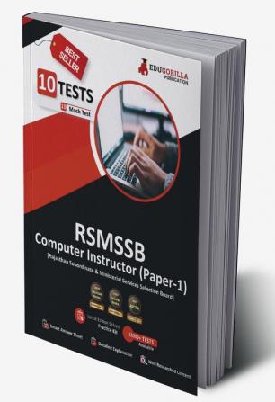 RSMSSB Rajasthan Computer Instructor Paper 1 Book 2023 (English Edition) - 10 Full Length Mock Tests (1000 Solved Questions) with Free Access to Online Tests