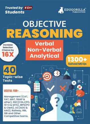 Reasoning : Verbal Non Verbal & Analytical Book 2023 (English Edition) - 40 Topic-wise Solved Tests (1300 Solved Questions) with Free Access to Online Tests