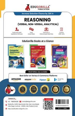 Reasoning : Verbal Non Verbal & Analytical Book 2023 (English Edition) - 40 Topic-wise Solved Tests (1300 Solved Questions) with Free Access to Online Tests