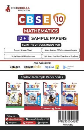 CBSE Class X - Mathematics Sample Paper Book | 12 +1 Sample Paper | According to the latest syllabus prescribed by CBSE