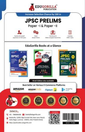 JPSC Prelims Exam - 10 Previous Year Papers (7 PYPs of Paper I and 3 PYPs of Paper II) 1000 Solved Questions (English Edition) with Free Access to Online Tests